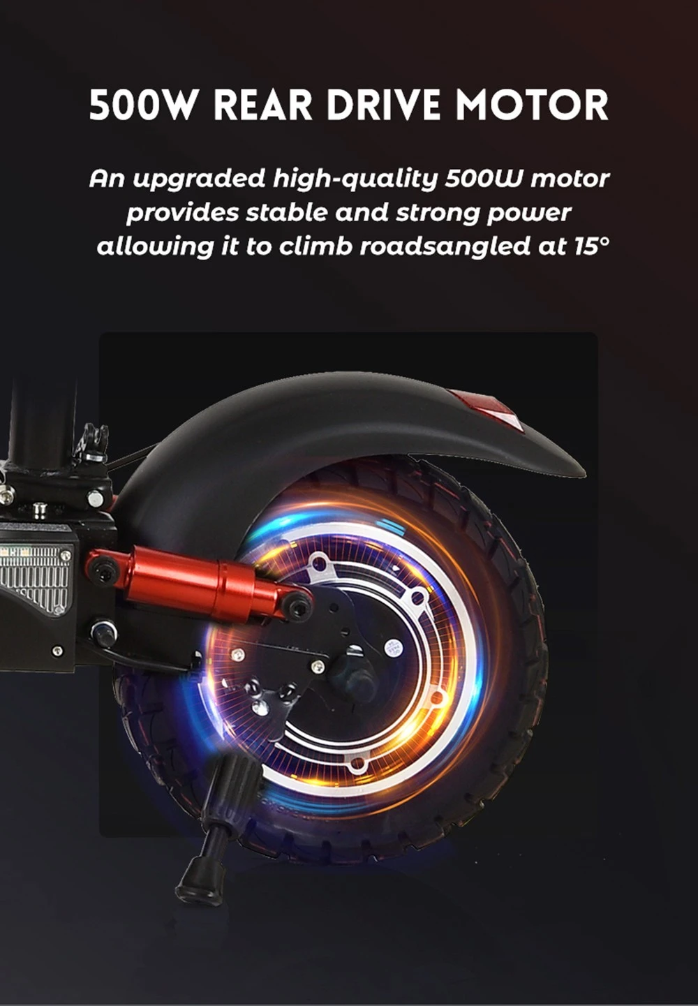 KUGOO M4 Pro Foldable Electric Scooter 10 Inch Off-road Tire 500W Brushless Motor 48V 21Ah Battery with Removable Seat